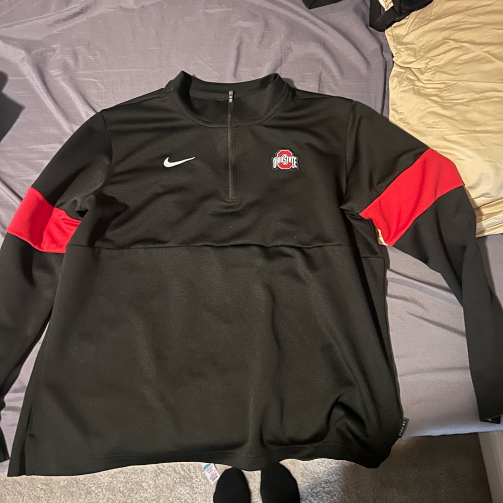 Nike Black Dri-FIT Apparel Ohio State Quarter Zips Size L